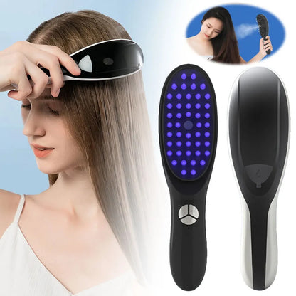 Red & Blue Light Therapy Massage Brush